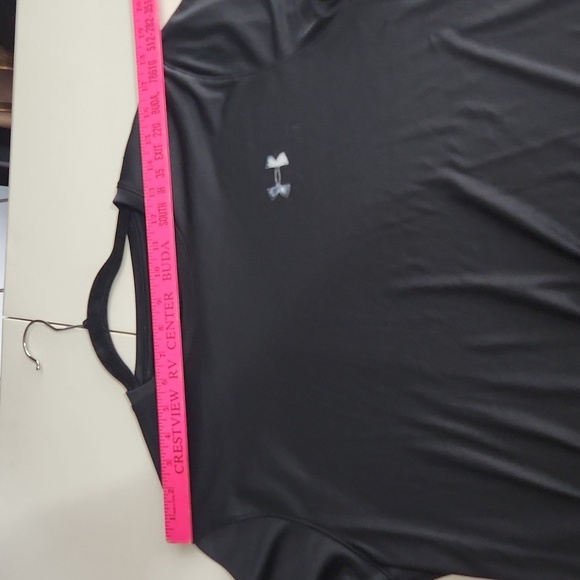 Under Armour Shirt Mens Size L Athletic Black flaws - Picture 8 of 9